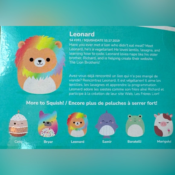Squishmallows Occasions Happy Birthday Cato & Congratulations Leonard - Picture 8 of 8